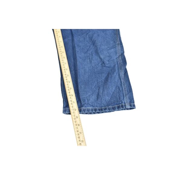 Carhartt Men's Blue Straight Jeans Overalls Big & Tall Size 44x30 0R4672-M - Picture 6 of 8